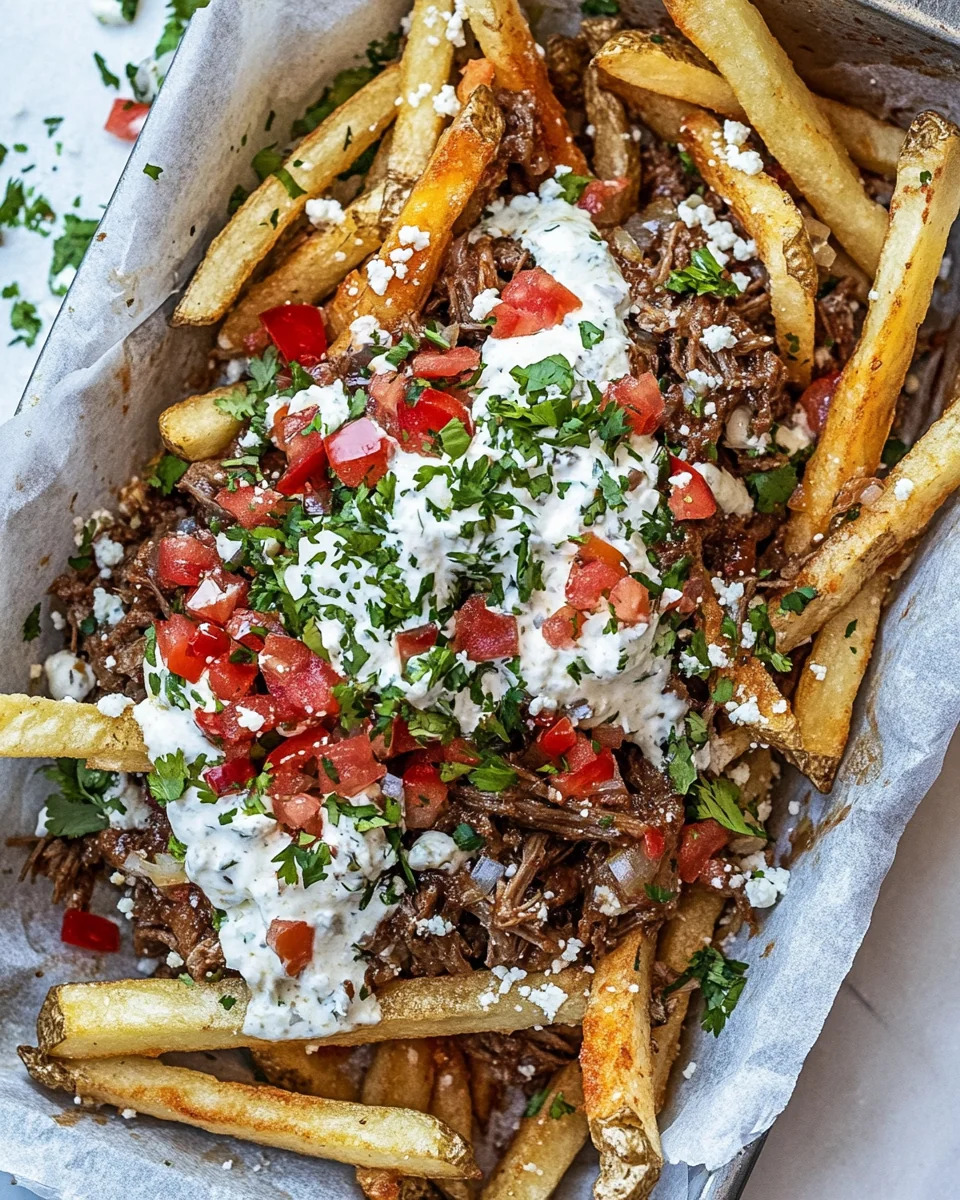 Savory Loaded Shredded Beef Birria French Fries - additional image