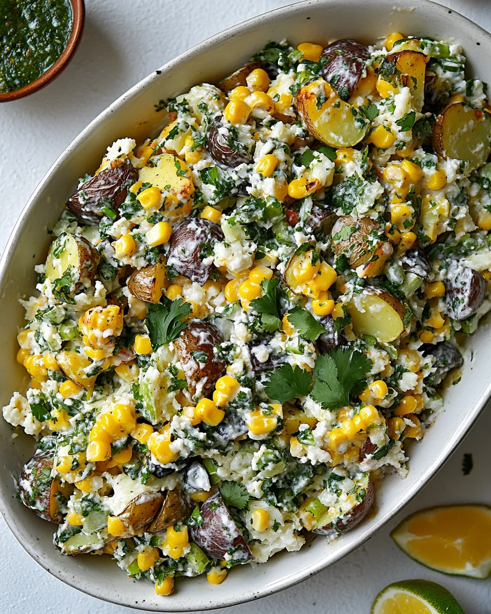 Delicious Mexican Street Corn Potato Salad - additional image