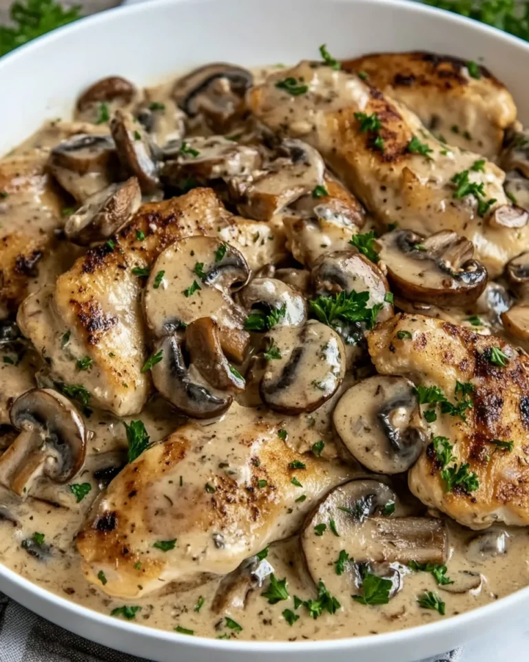 Savory Mushroom Chicken Skillet Dinner