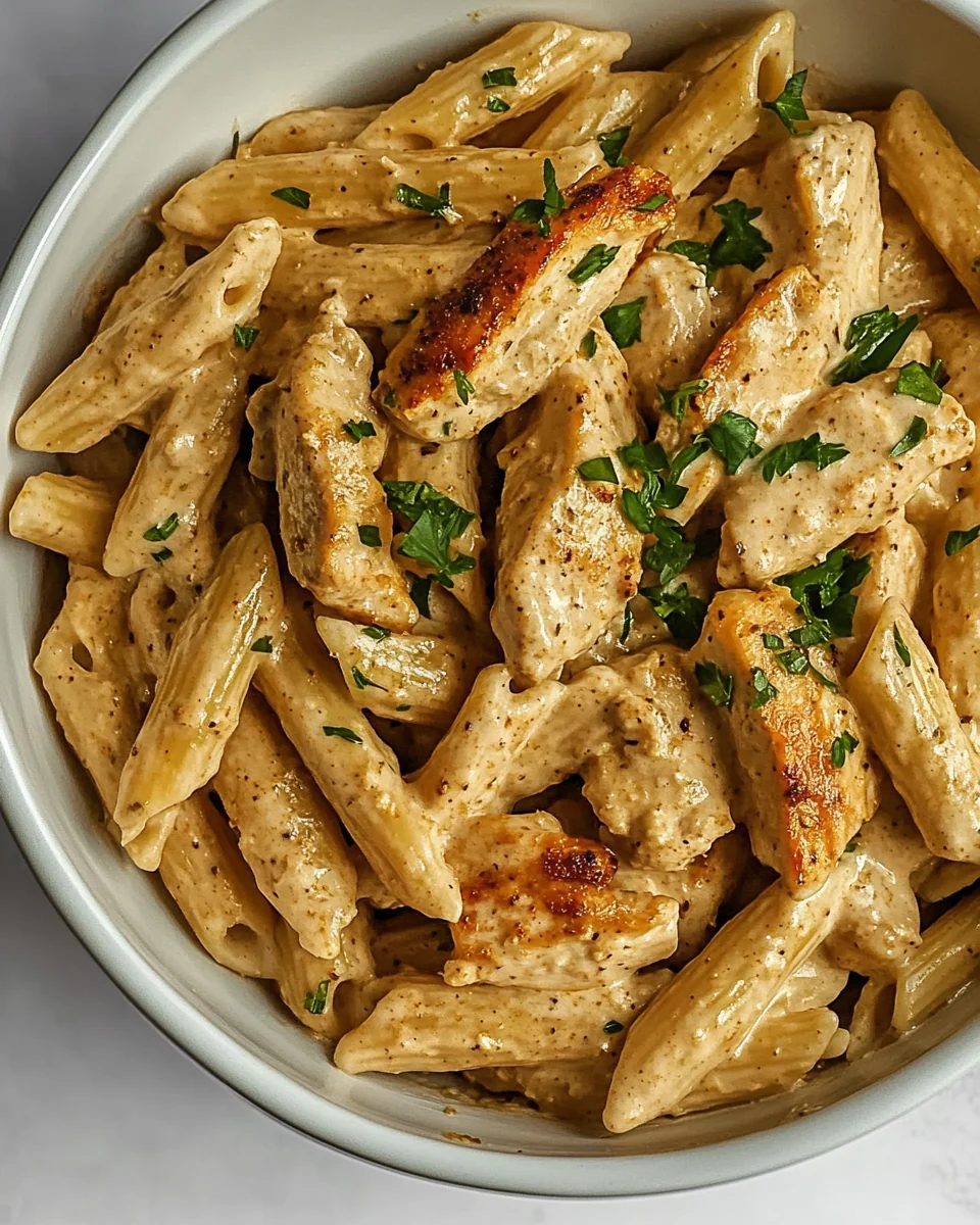 One-Pot Creamy Cajun Chicken Pasta Delight