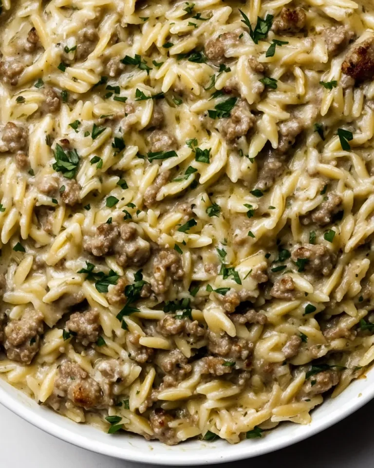 Simple One-Pot Sausage Orzo Delight