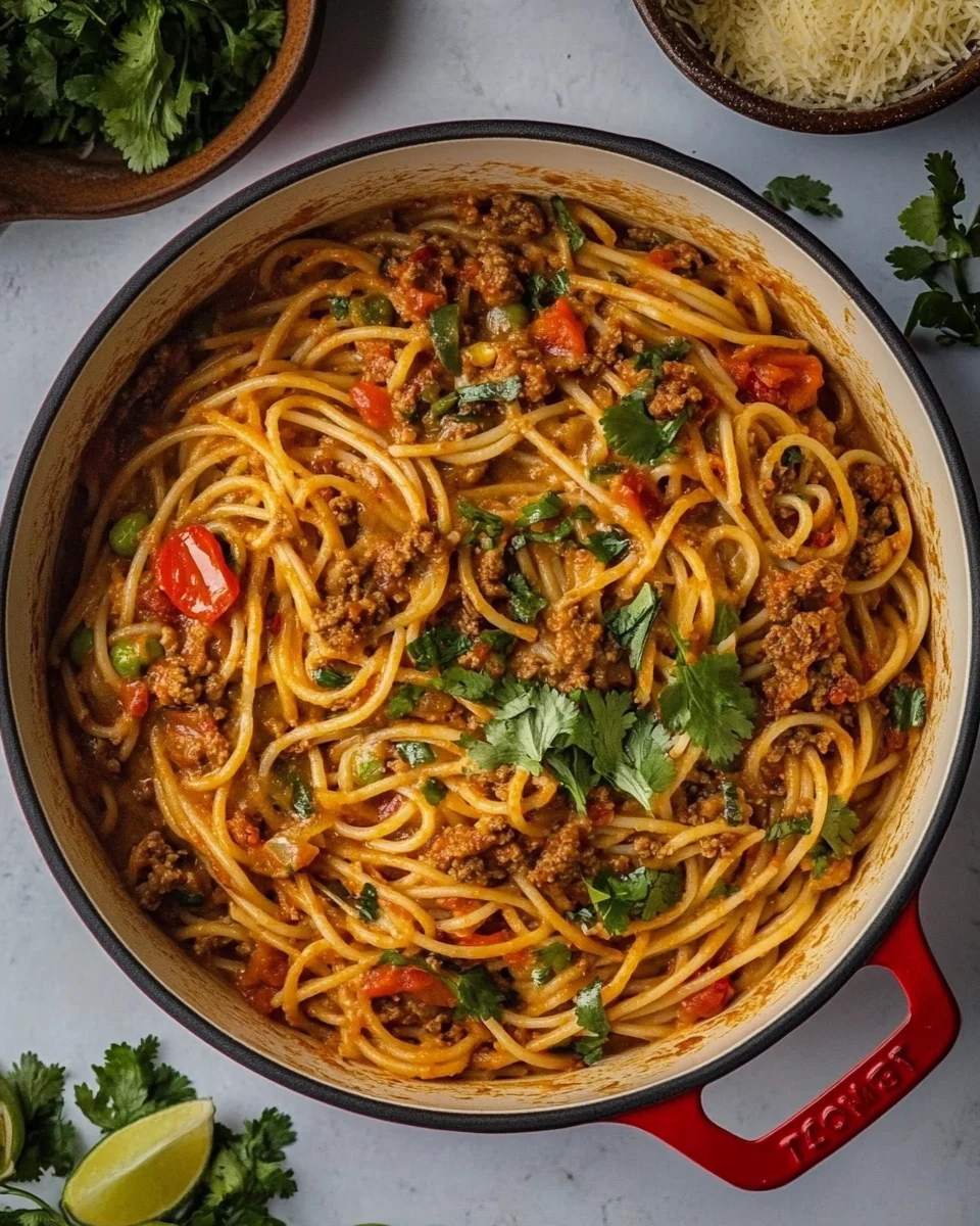 One-Pot Delicious Taco Spaghetti - additional image