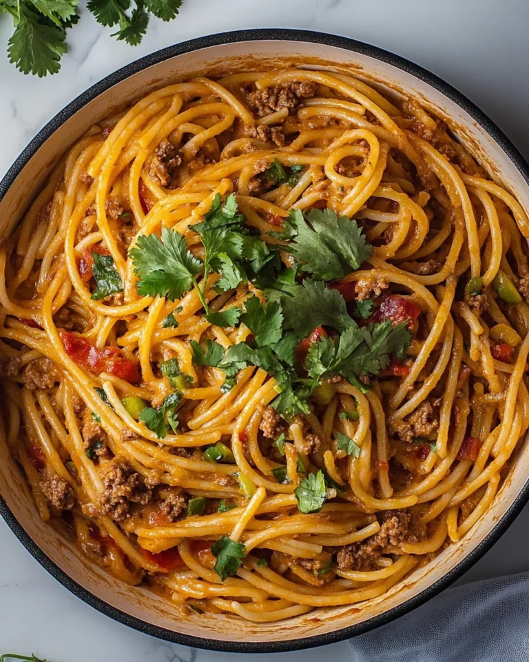 One-Pot Delicious Taco Spaghetti