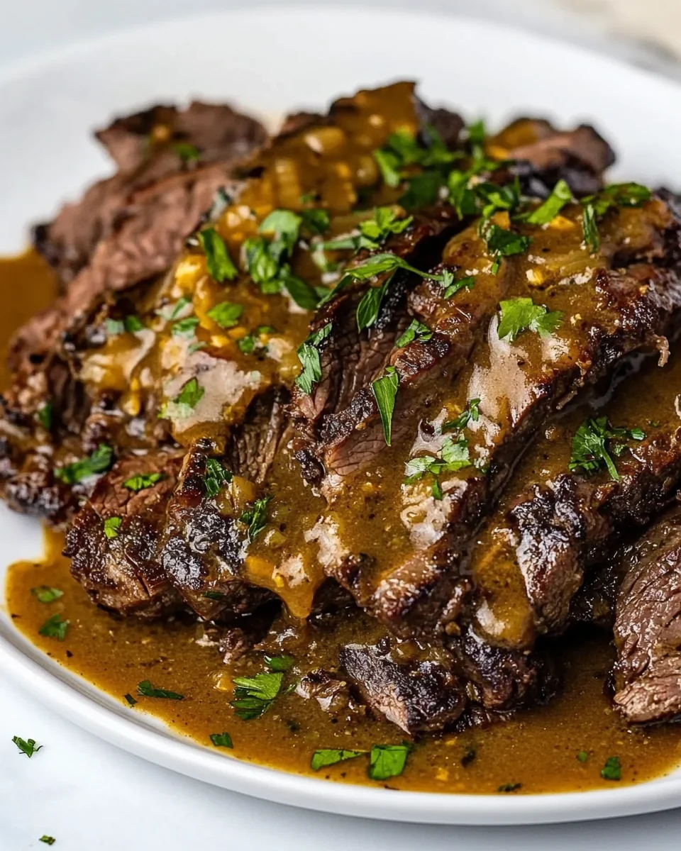 Pan-Seared Flank Steak In Savory Butter Sauce - additional image
