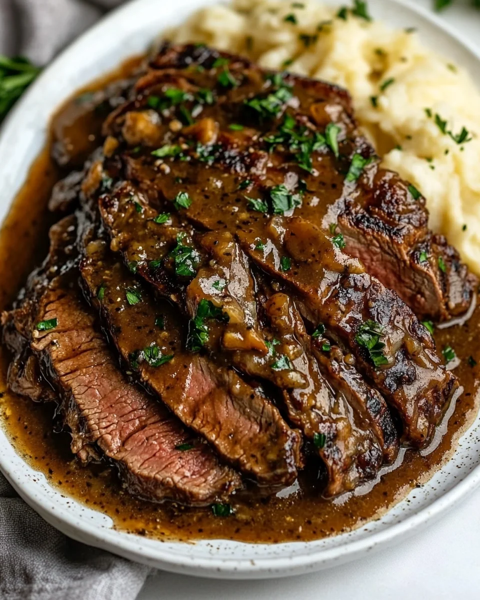 Pan-Seared Flank Steak In Savory Butter Sauce - additional image