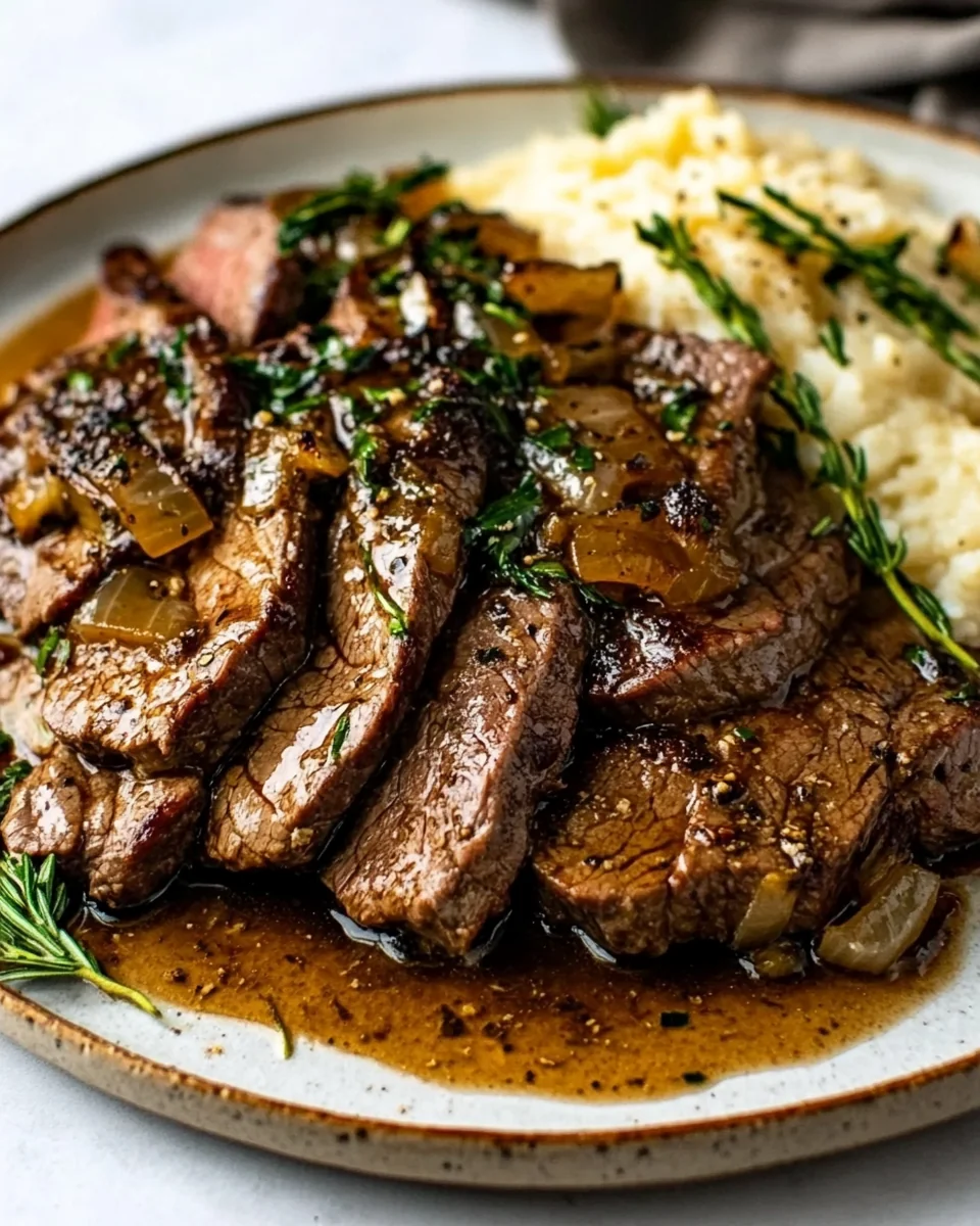 Pan-Seared Flank Steak In Savory Butter Sauce - additional image