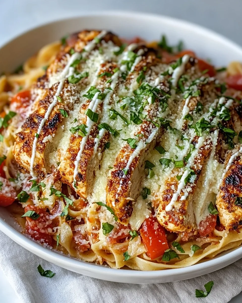 Creamy Parmesan Chicken Pasta Made From Scratch - additional image