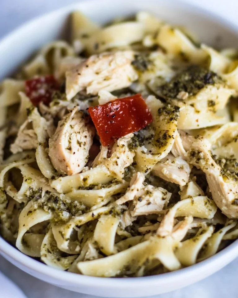 Slow Cooker Pesto Chicken Pasta: A Simple Comfort Dish