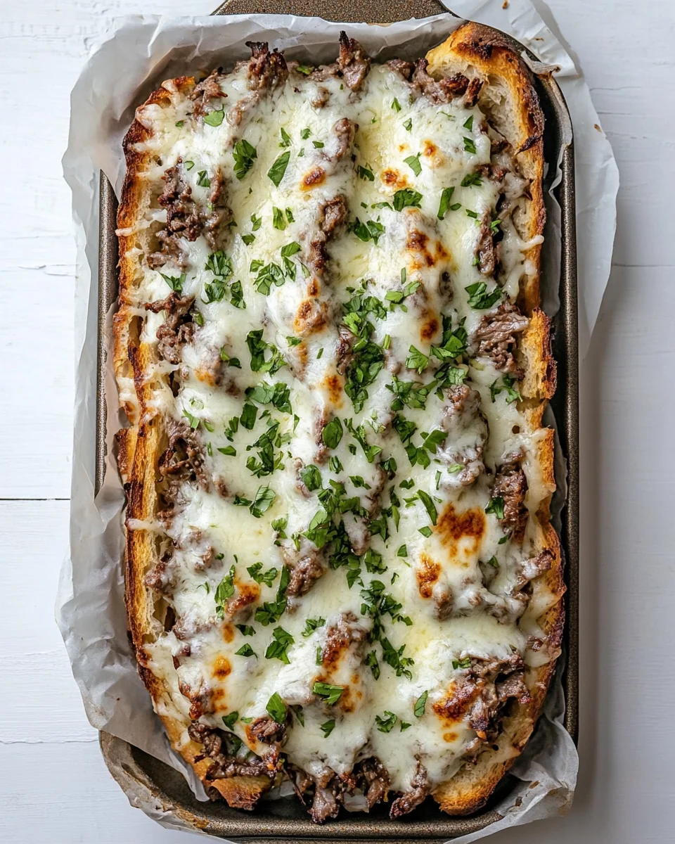 Savory Philly Cheesesteak Garlic Bread - additional image