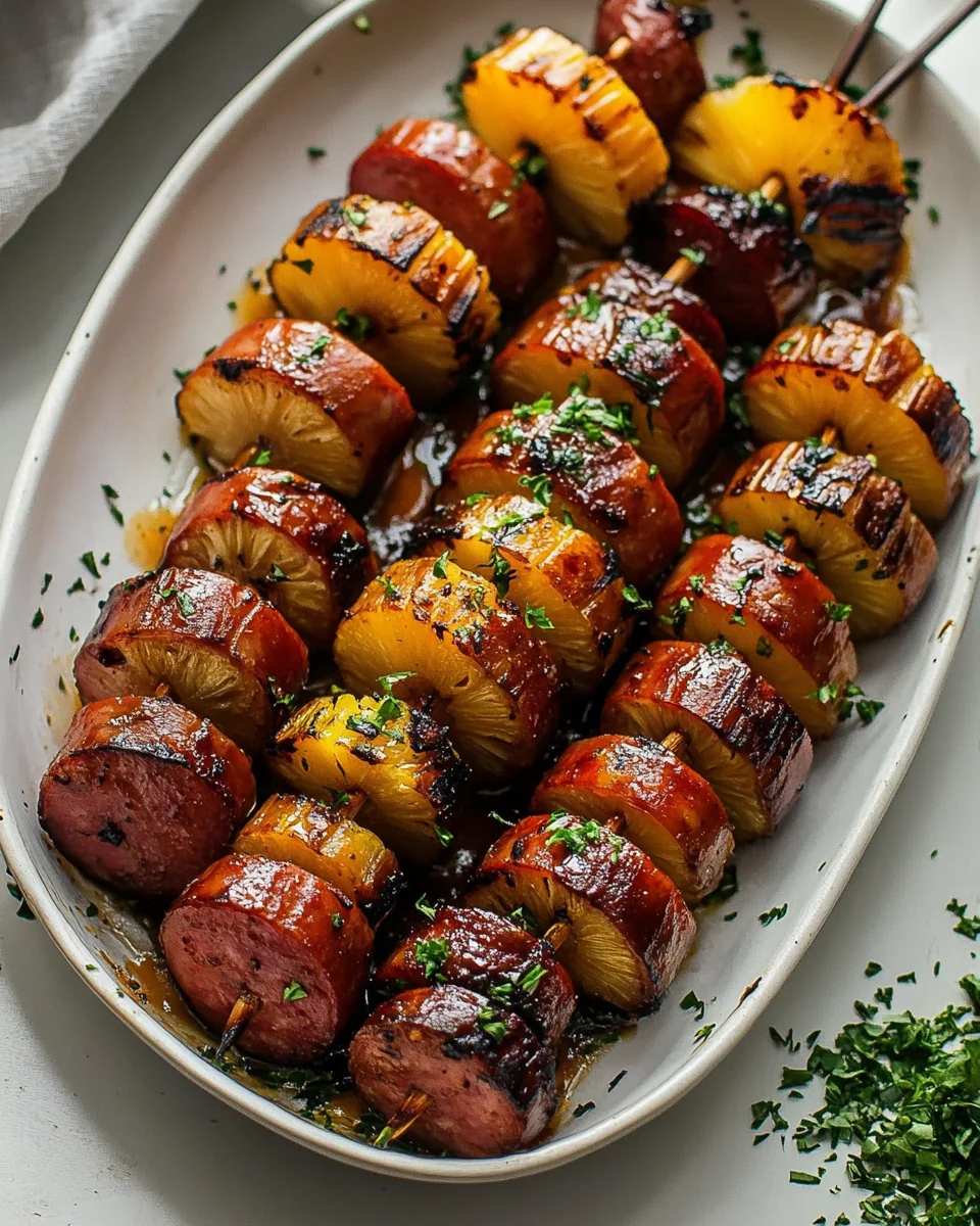 Savory Pineapple Hasselback Kielbasa Bites - additional image