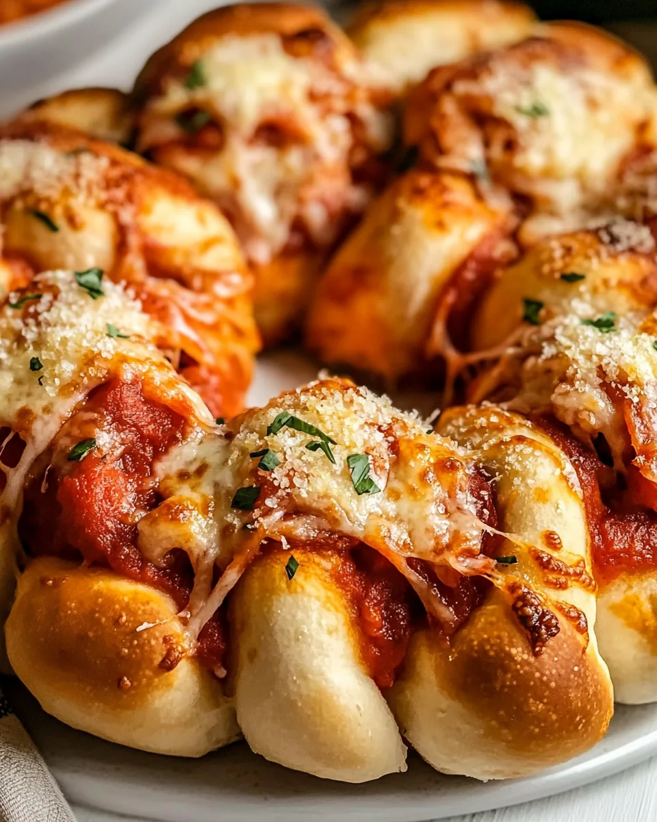 Savory Homemade Pizza Bomb Wreath - additional image