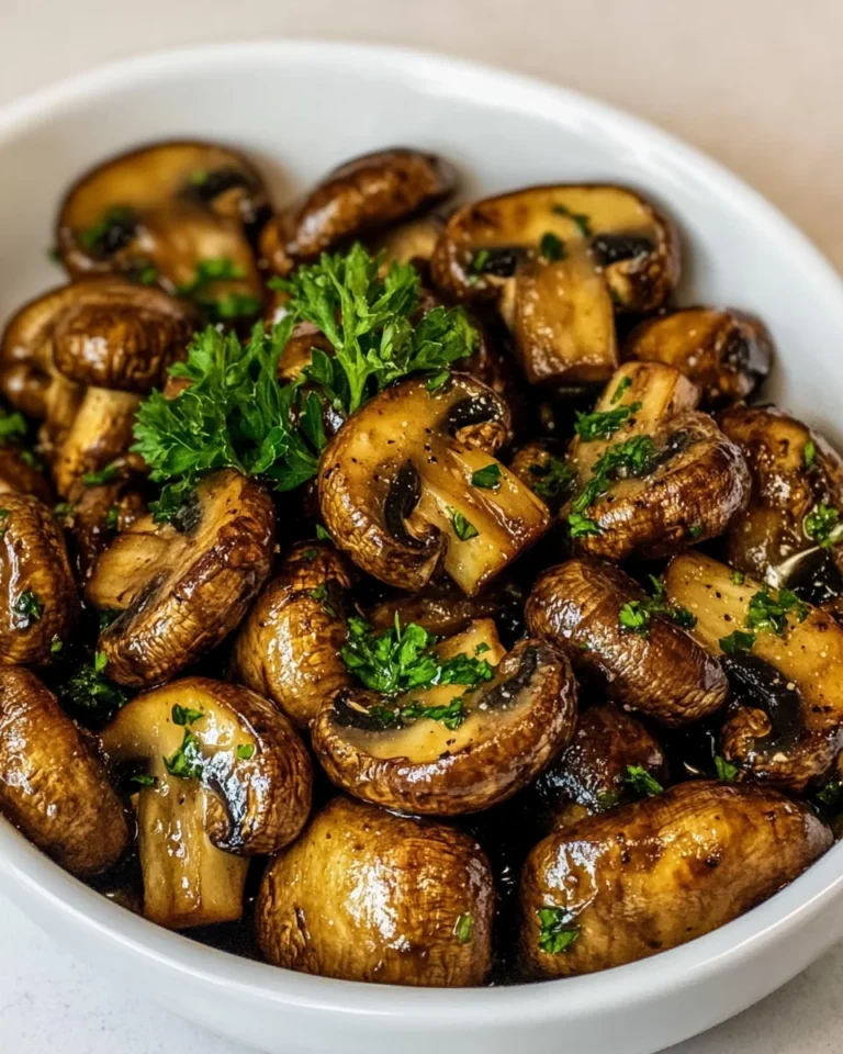 Simple Savory Ranch Mushrooms