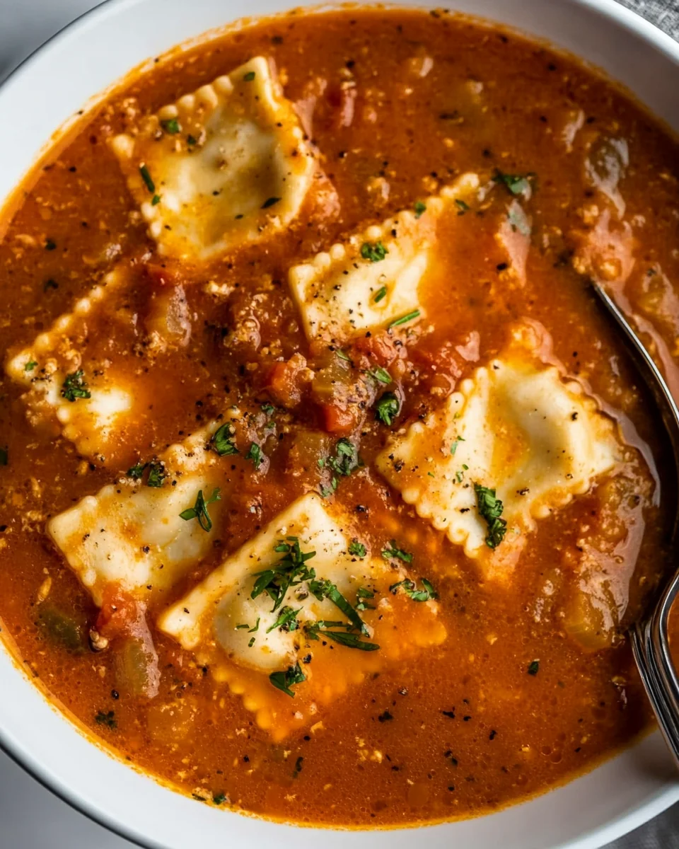 Hearty Homemade Ravioli Soup - additional image