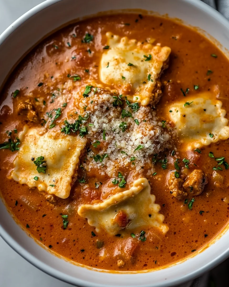 Hearty Homemade Ravioli Soup - additional image