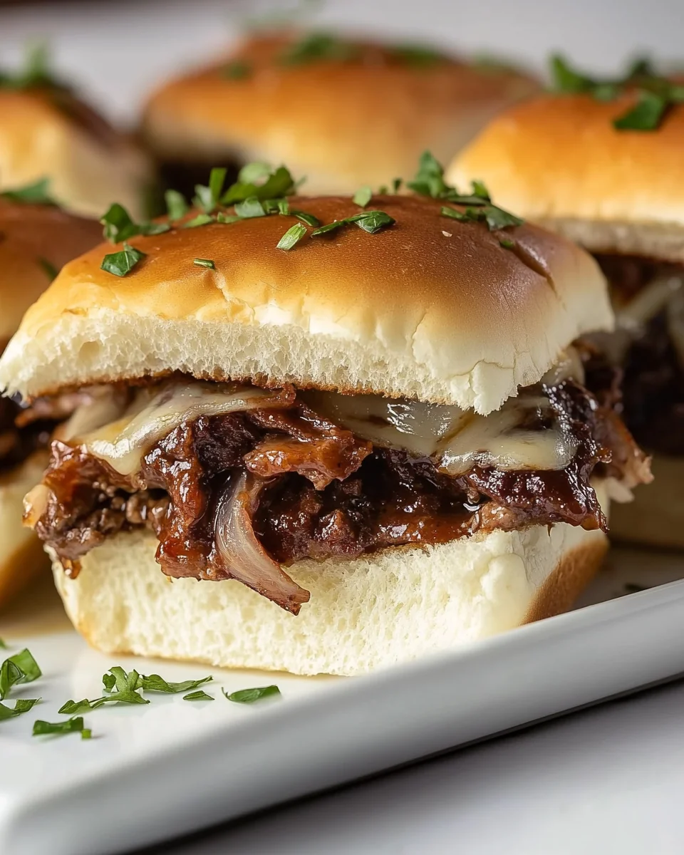 Savory Homemade French Dip Sliders - additional image