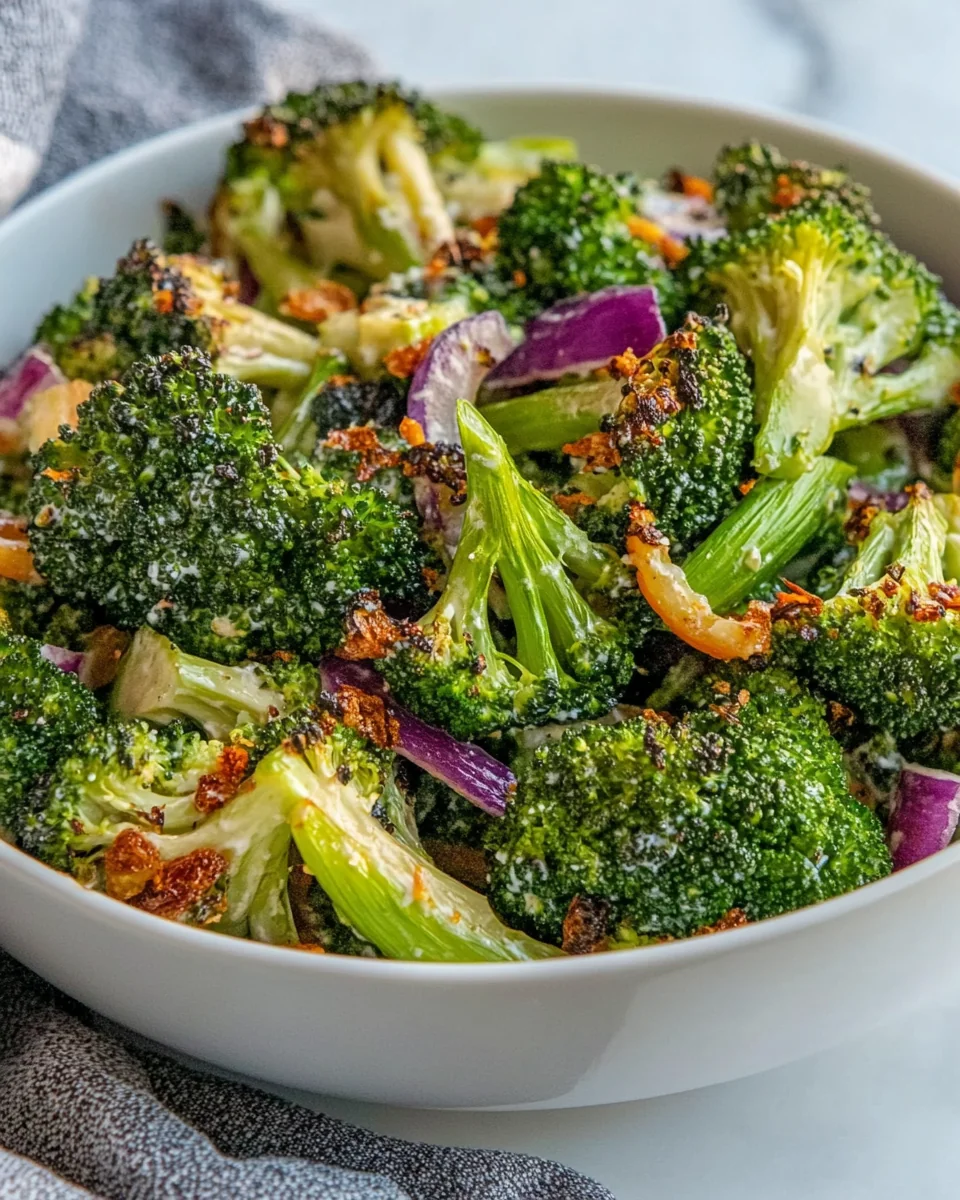 Fresh Roasted Broccoli Salad For A Healthy Side