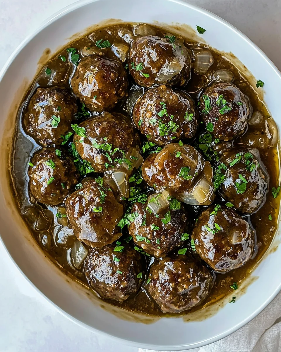 Perfect Homemade Salisbury Steak Meatballs - additional image