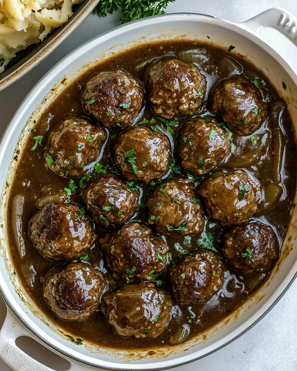 Perfect Homemade Salisbury Steak Meatballs - additional image