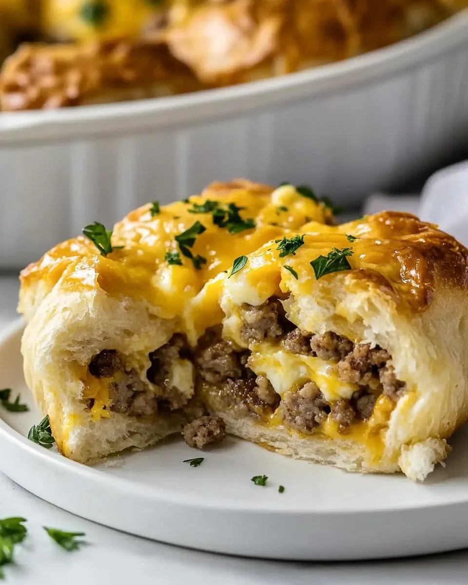 Savory Homemade Sausage Egg and Cheese Breakfast Rolls - additional image