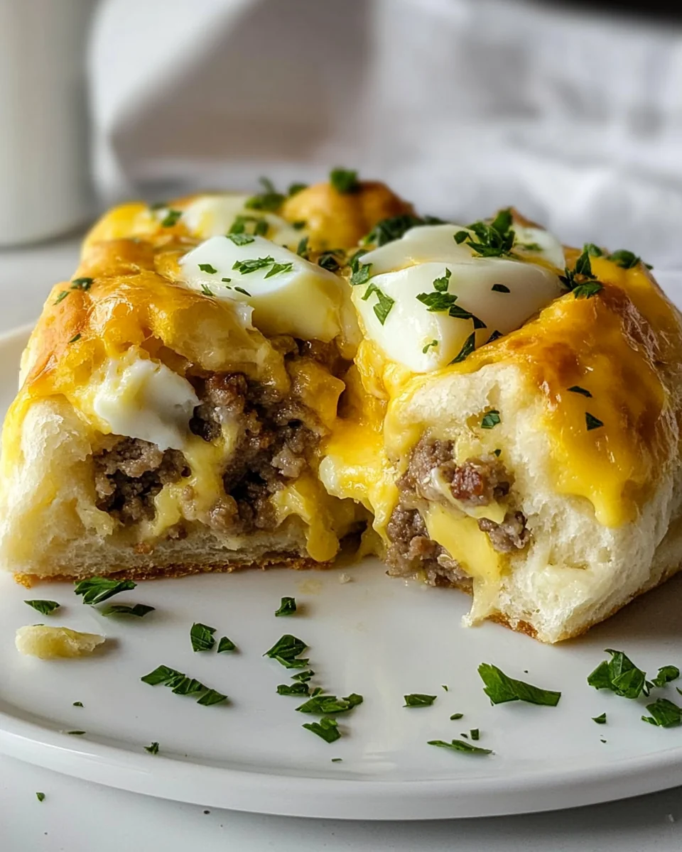 Savory Homemade Sausage Egg and Cheese Breakfast Rolls
