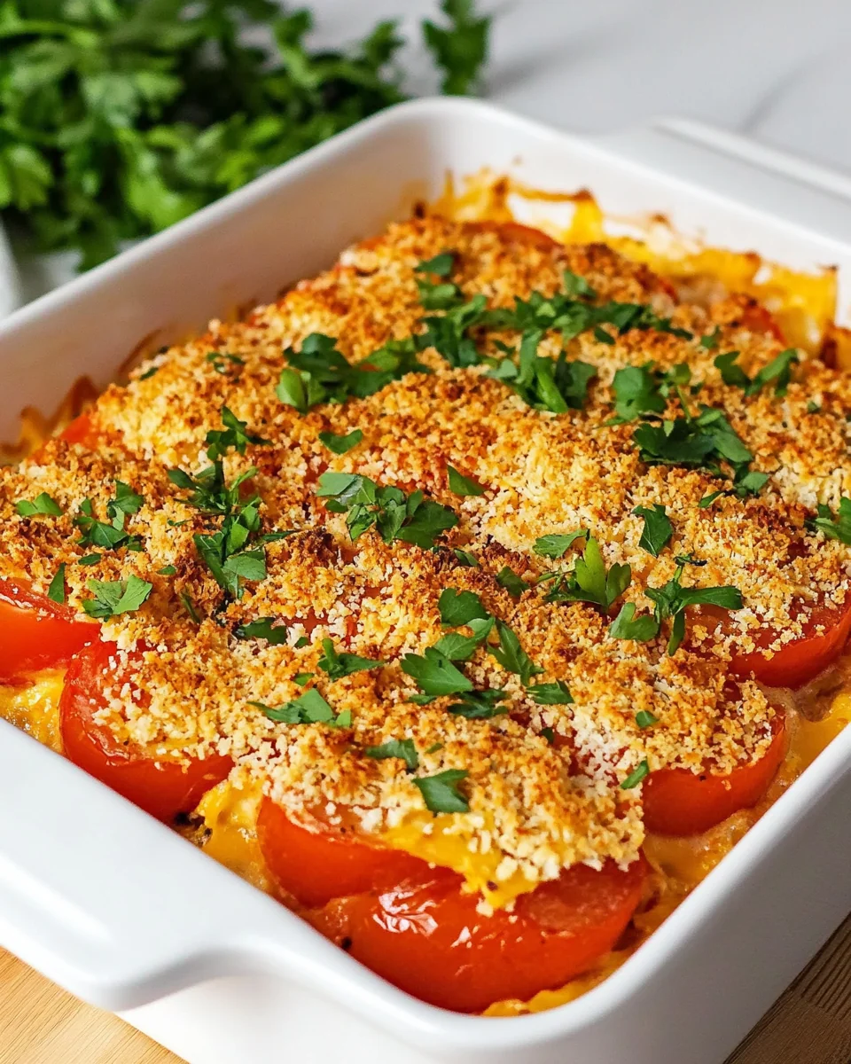 Classic Scalloped Tomatoes With Fresh Herbs