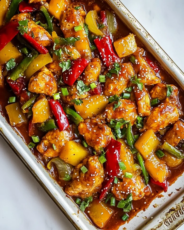 Sheet Pan Sweet and Sour Chicken Made Simple and Delicious