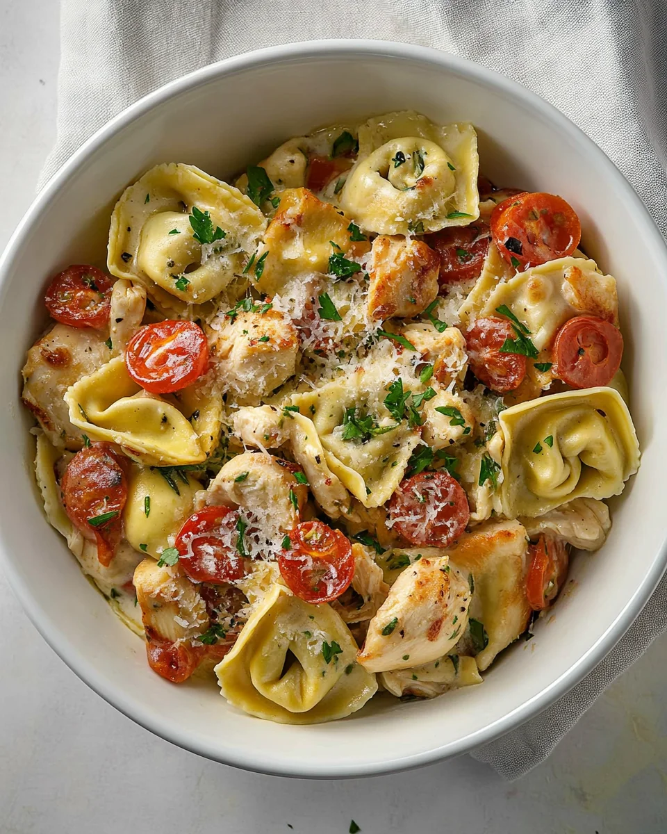 Skillet Chicken Tortellini for a Quick and Delicious Dinner