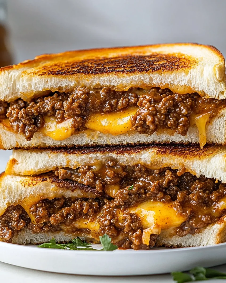Simple Sloppy Joe Grilled Cheese Delight - additional image