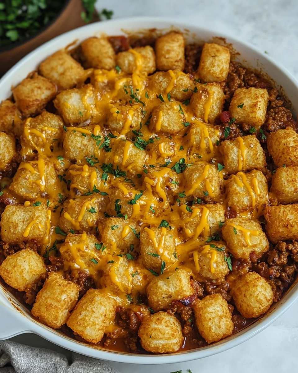 Savory Sloppy Joe Tater Tot Casserole - additional image