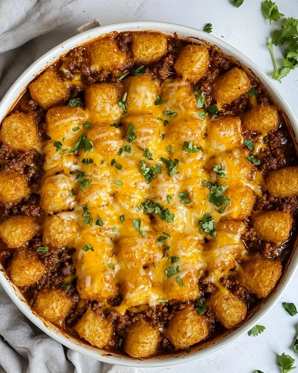 Savory Sloppy Joe Tater Tot Casserole - additional image