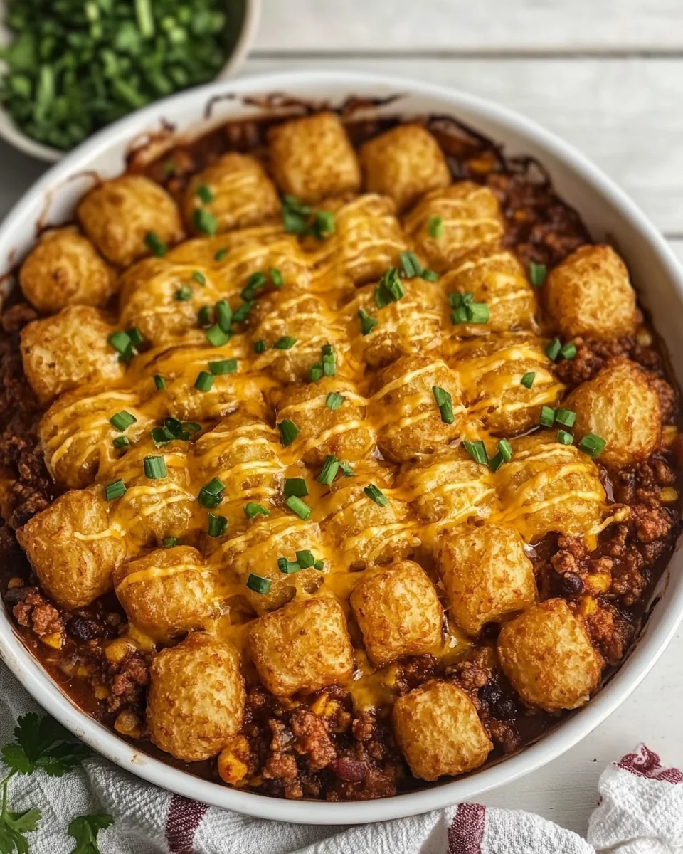 Savory Sloppy Joe Tater Tot Casserole - additional image