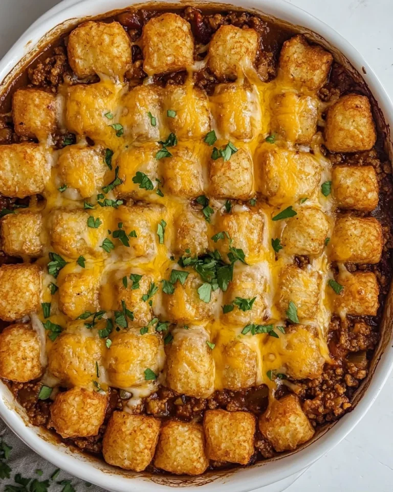 Savory Sloppy Joe Tater Tot Casserole