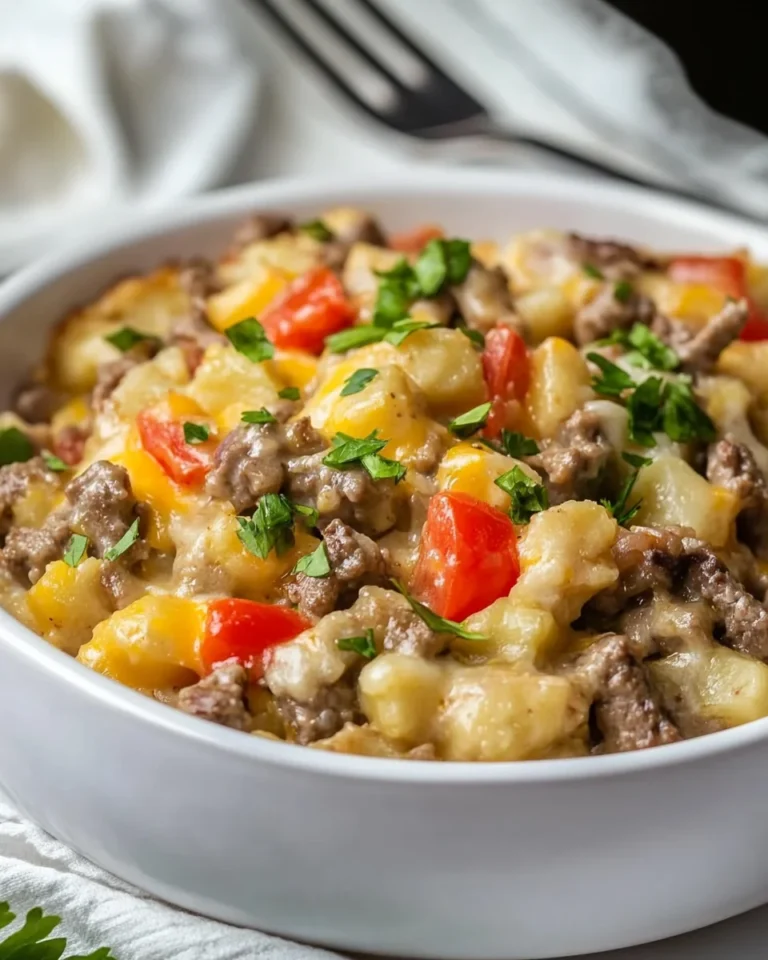Homemade Philly Cheesesteak Casserole for Busy Days