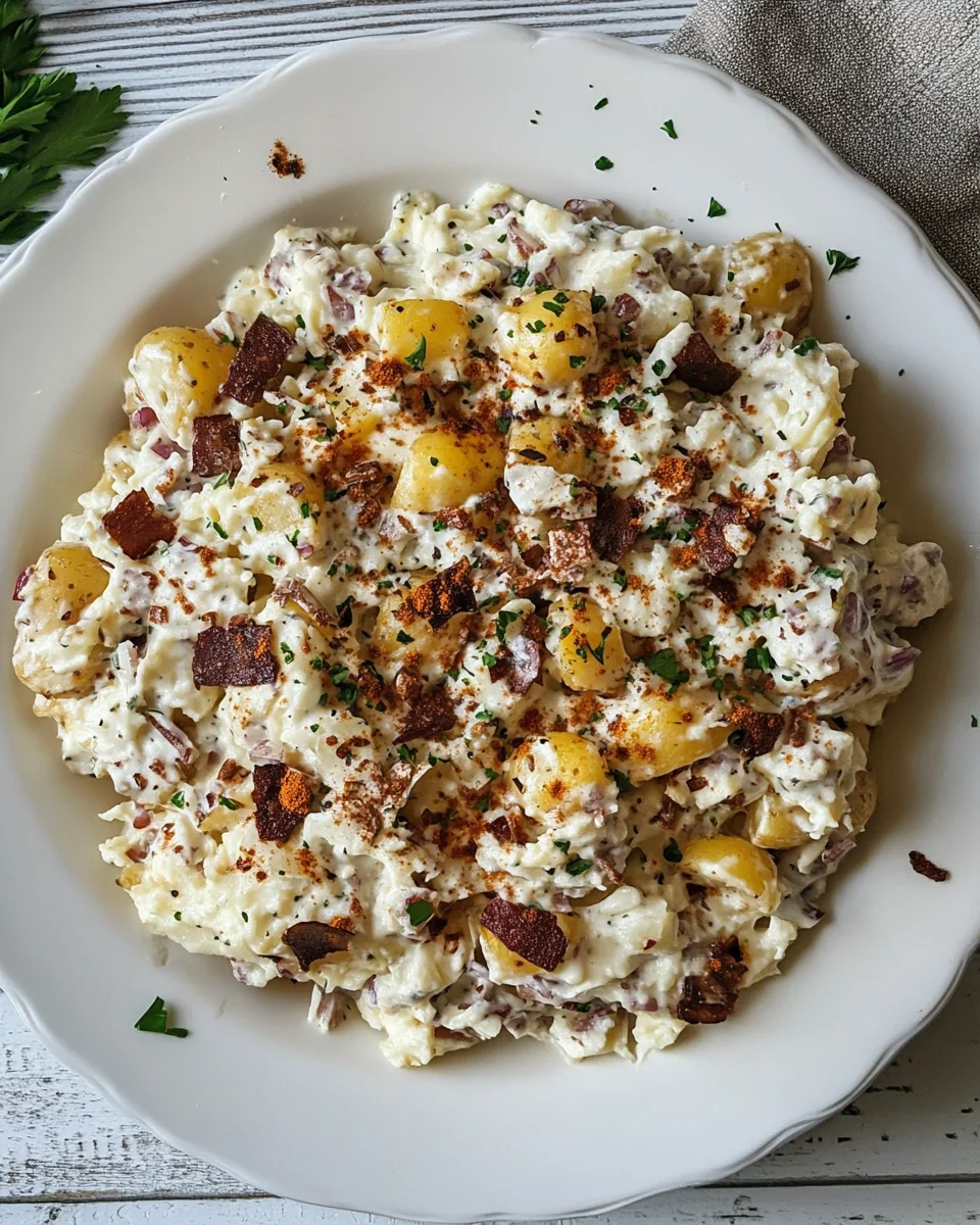 Fresh and Flavorful Smashed Potato Salad