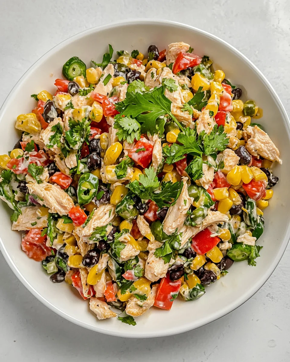 Simple Southwest Chicken Ranch Salad - additional image