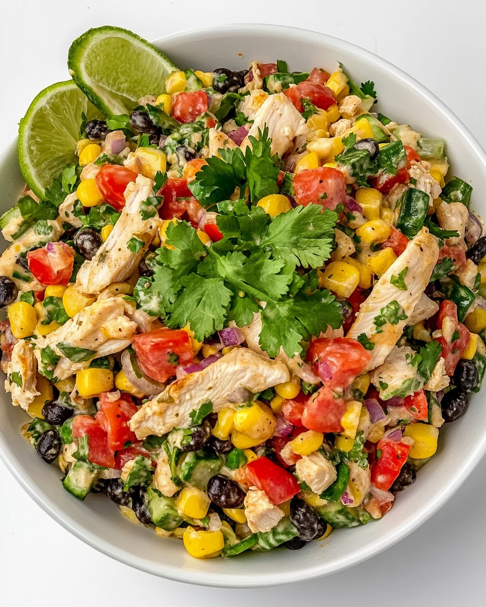 Simple Southwest Chicken Ranch Salad - additional image