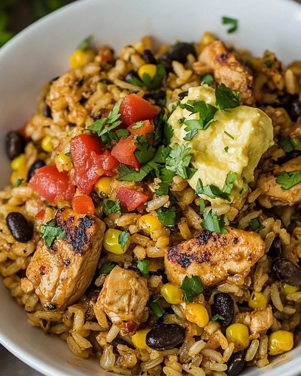 Simple Southwest Chicken and Rice Bowl - additional image