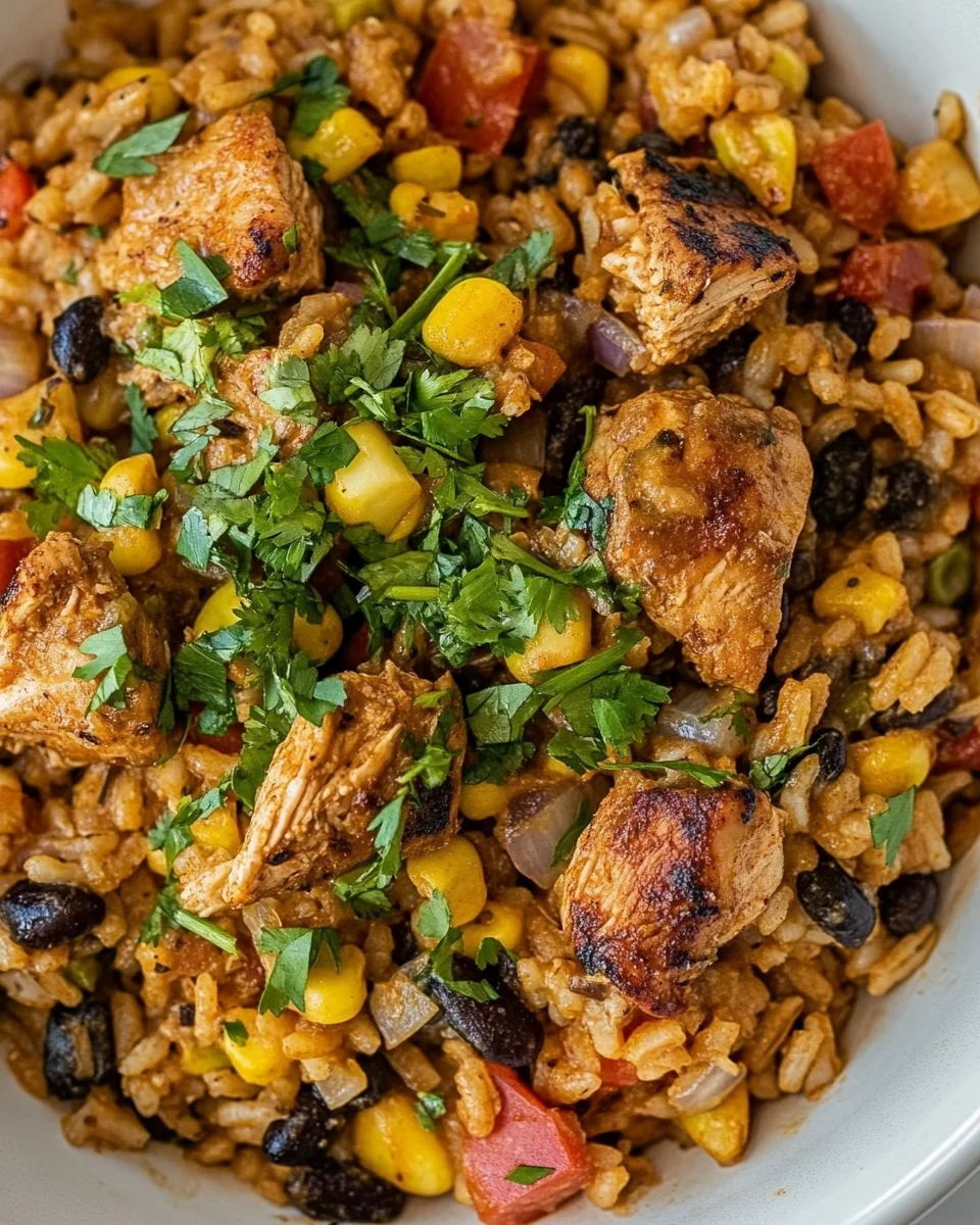Simple Southwest Chicken and Rice Bowl - additional image