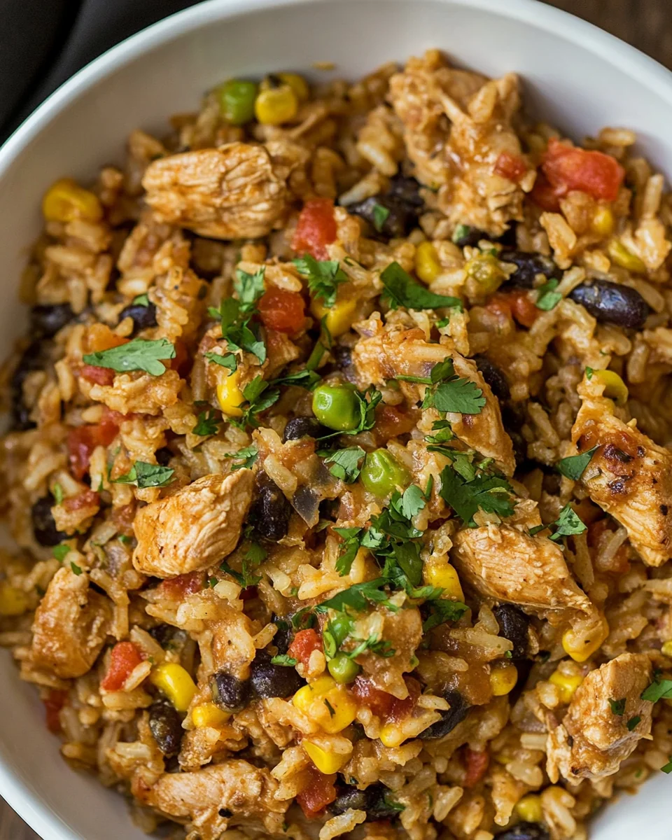Simple Southwest Chicken and Rice Bowl