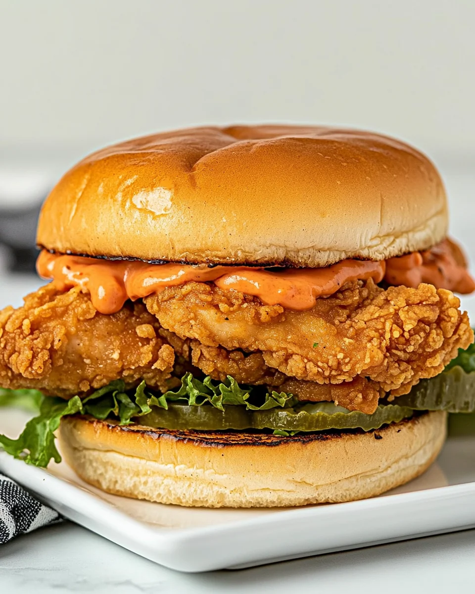Spicy Homemade Chicken Sandwich