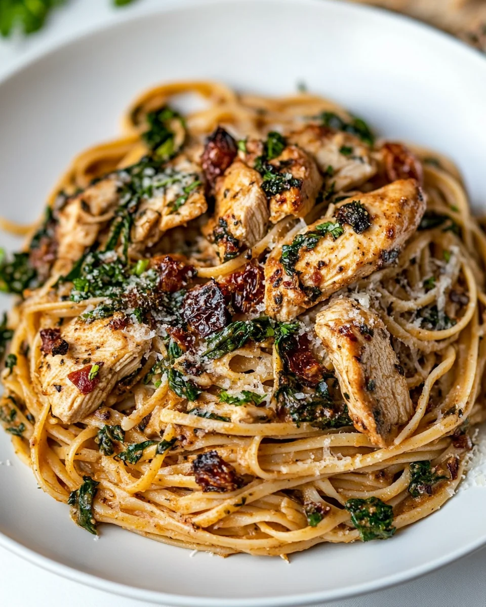 Spicy Tuscan Chicken Pasta Made Simple and Delicious - additional image