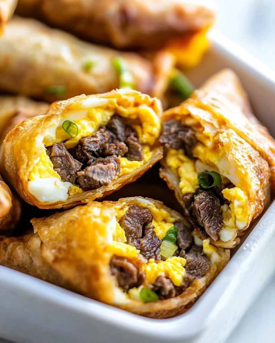 Savory Steak Egg and Cheese Egg Rolls - additional image