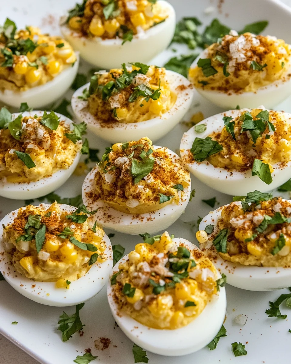 Savory Street Corn Deviled Eggs - additional image