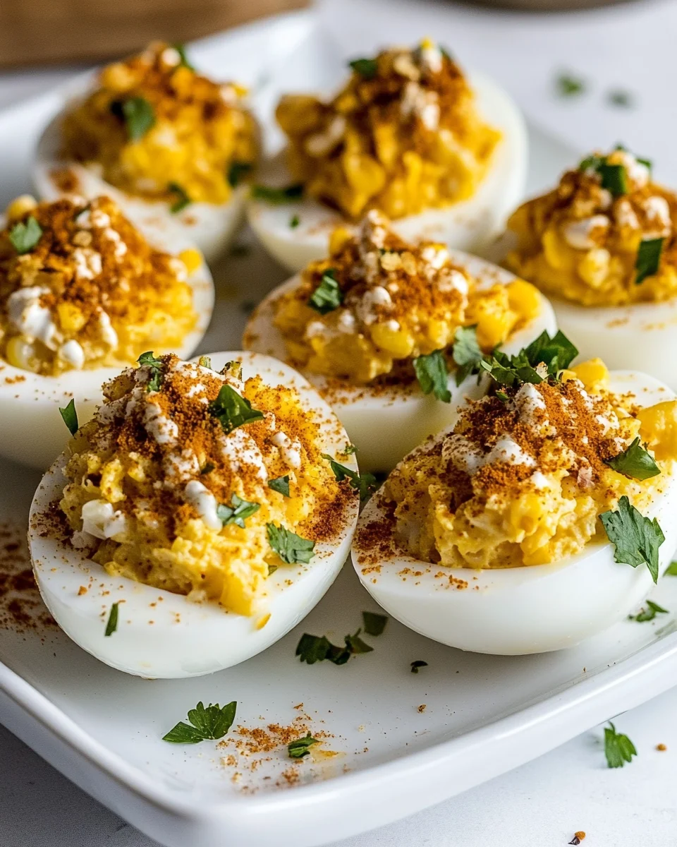 Savory Street Corn Deviled Eggs - additional image