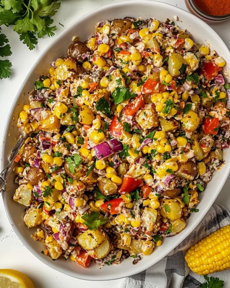 Roasted Potato Salad with Flavorful Street Corn