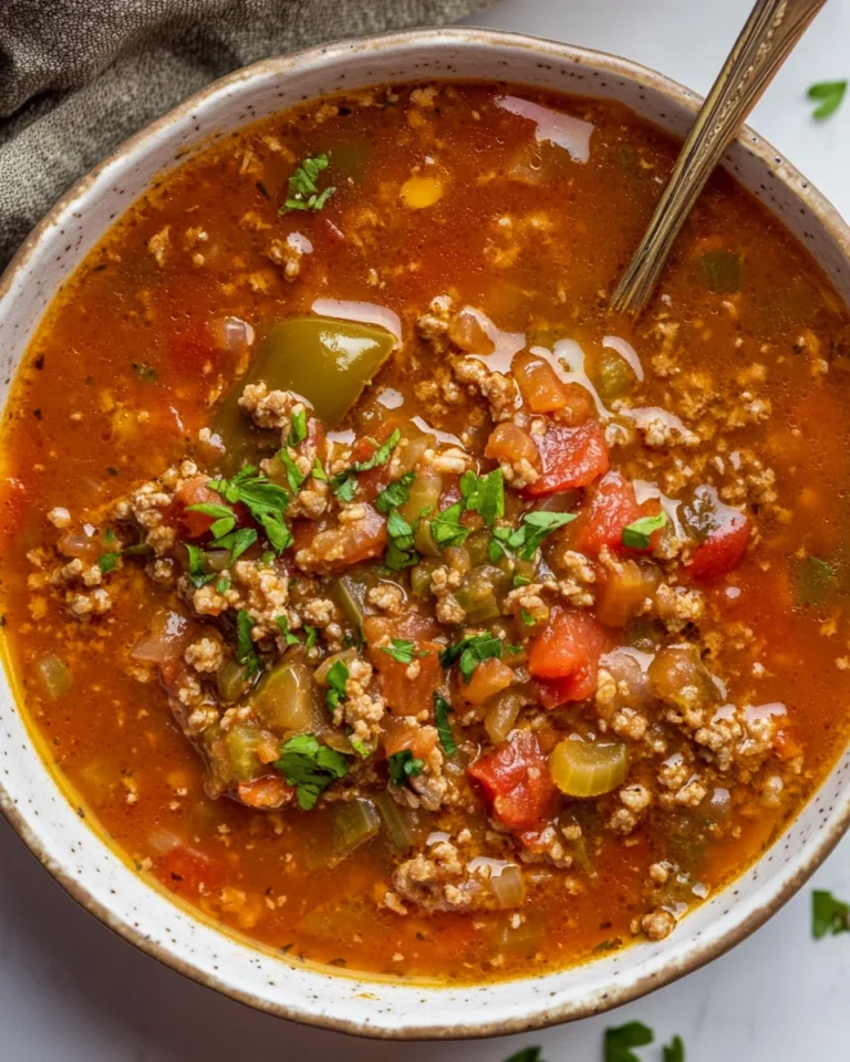 Classic Stuffed Pepper Soup That’s Hearty and Delicious