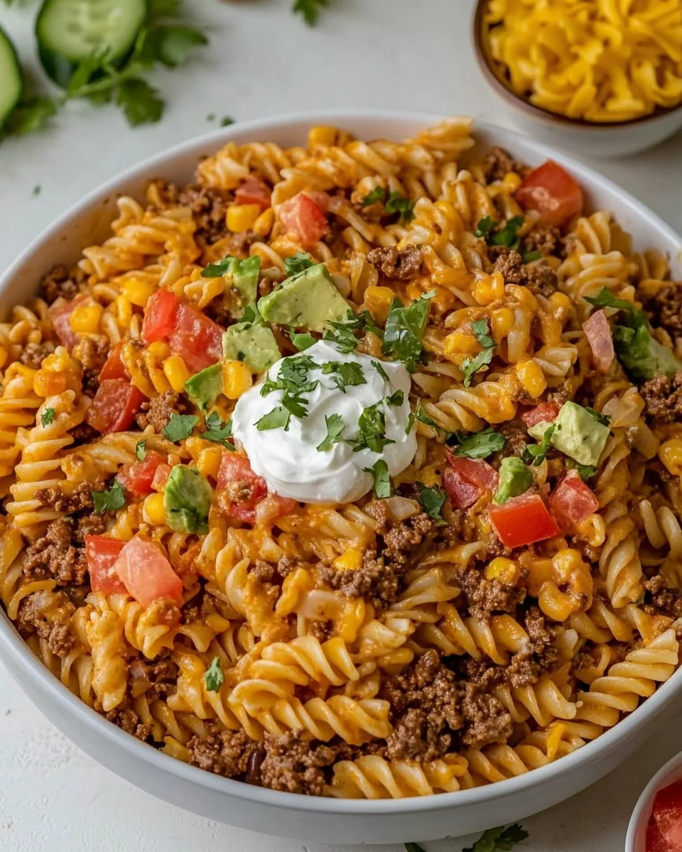 Fresh Taco Pasta Salad Perfect for Weeknight Dinners