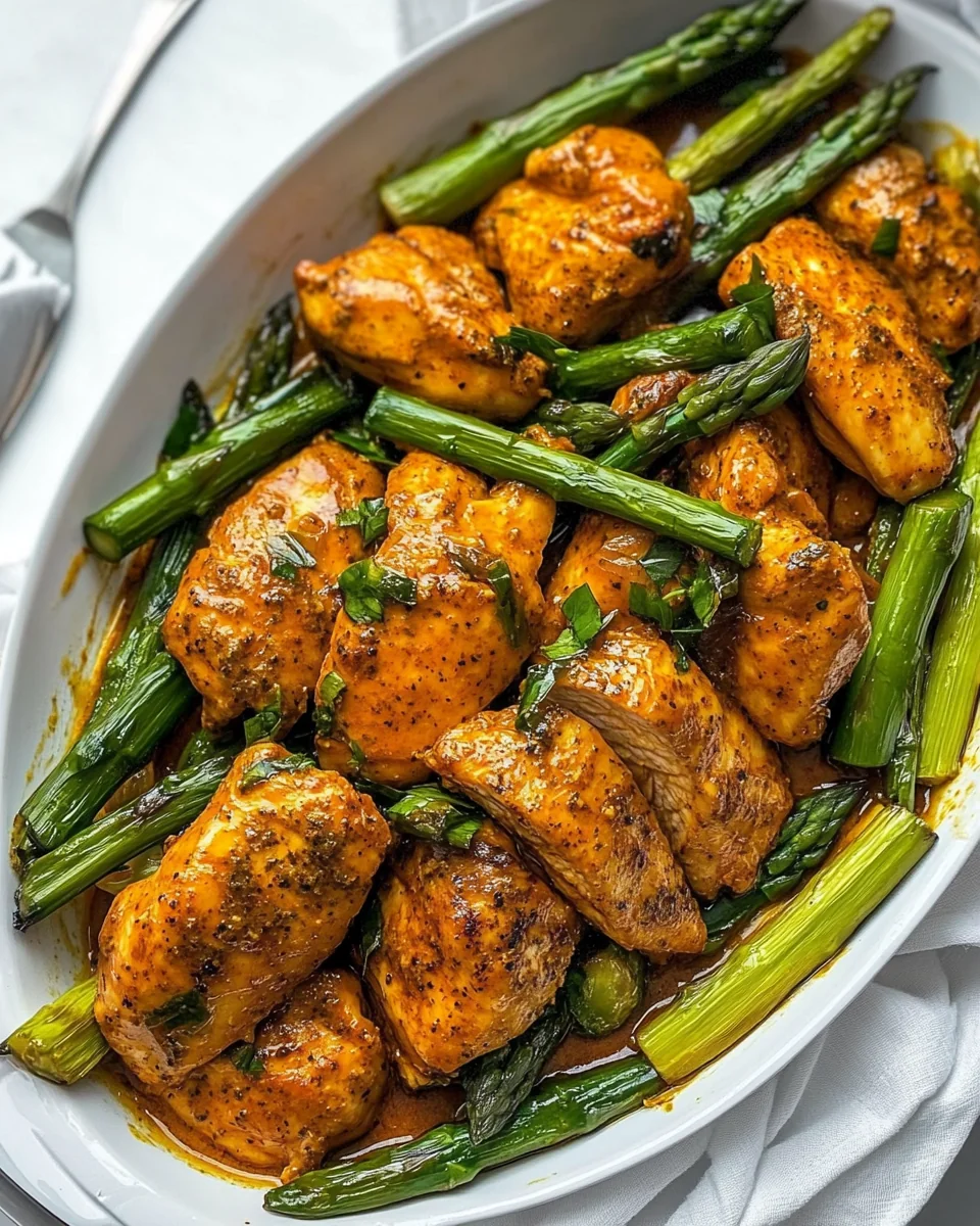 Simple Turmeric Black Pepper Chicken With Asparagus - additional image