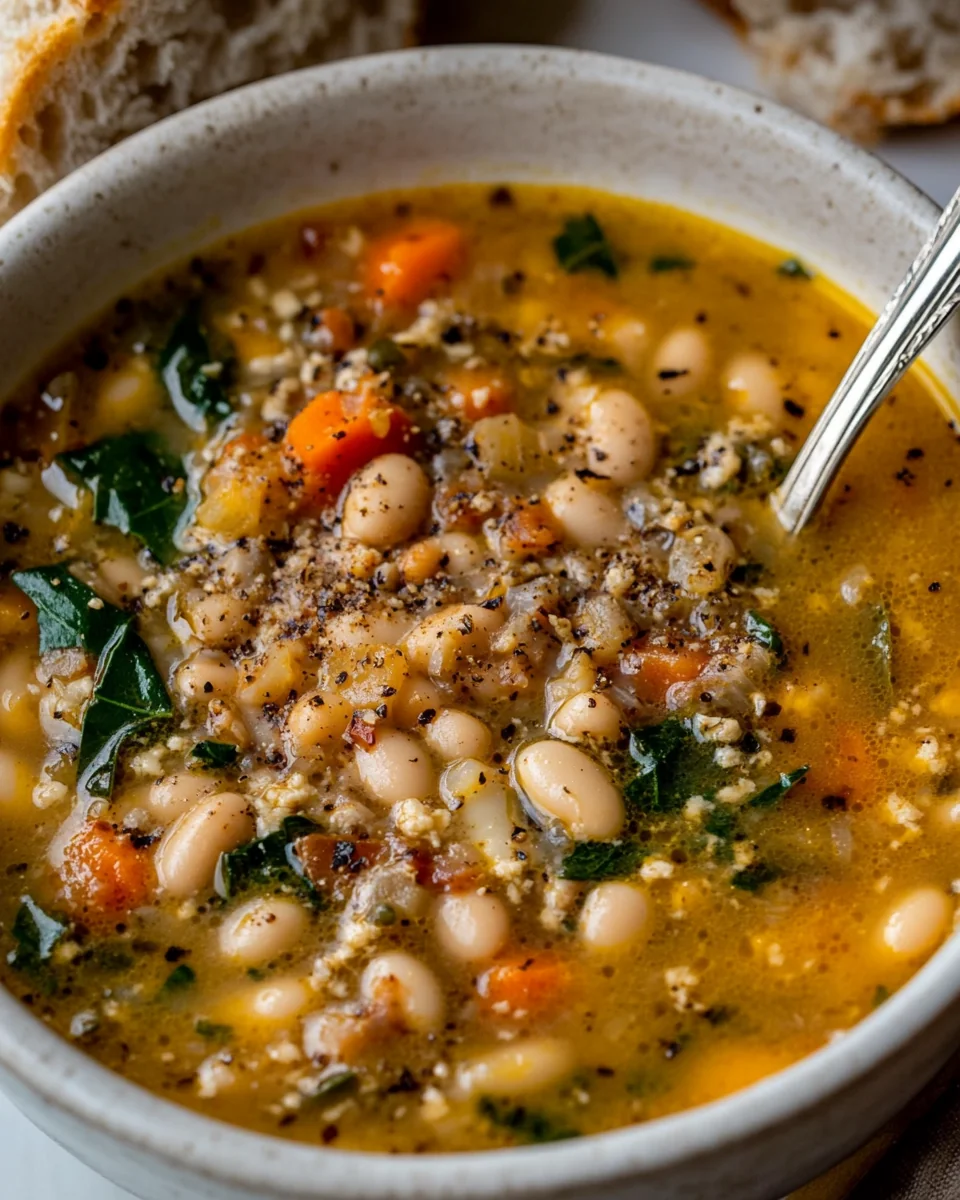 Simple Tuscan White Bean Soup Recipe - additional image