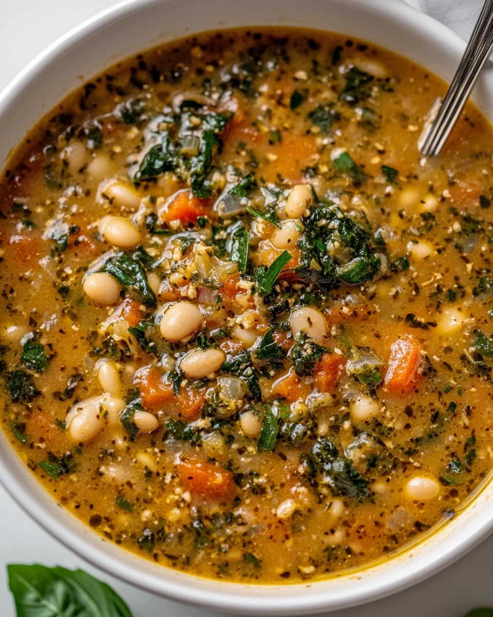 Simple Tuscan White Bean Soup Recipe - additional image